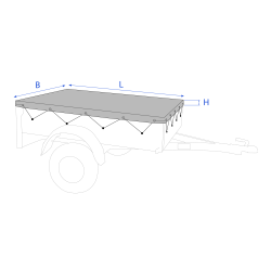 ANHNGERPLANE fr FOGELSTA 3205 - 213x151x7,5 CM