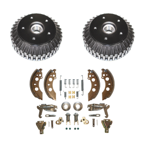 2 x bremsetromle m/k�leribber + renoveringskit til AL-KO 200x50 mm - 5x112 - 1500 kg