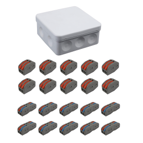 ELEKT. ABZWEIGDOSE MIT SCHRAUBLOSEN ANSCHLUSSKLEMMEN