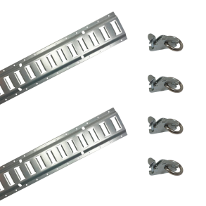  ZURRSCHIENEN-KIT VERZINKTER STAHL MIT CLIPS