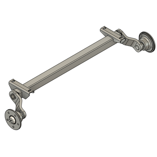 Aksel 750 kg - 4x100 - erstatning for udg�et aksler A:750 C:1200