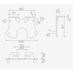 VINKELHLLARE 90 GR F/FLATPOINT UTV "Z"