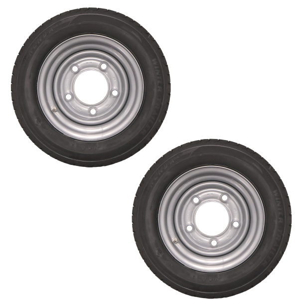 Winterrad 185/60R12C 5x165.1 - 104N/900 kg - Links + Rechts - Ifor Williams