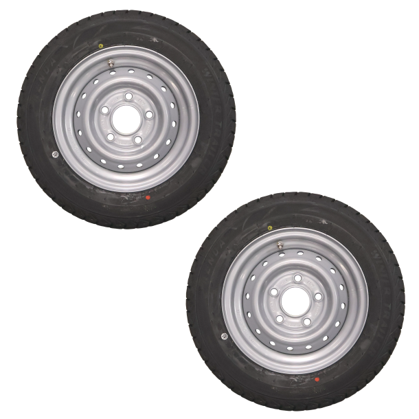 Vinterhjul 155/70R12C 5x112 - 104N/900 kg - Venstre + H�jre