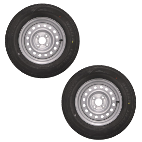Vinterhjul 165R13C 4x100 - 96N/710 kg - Venstre + H�jre