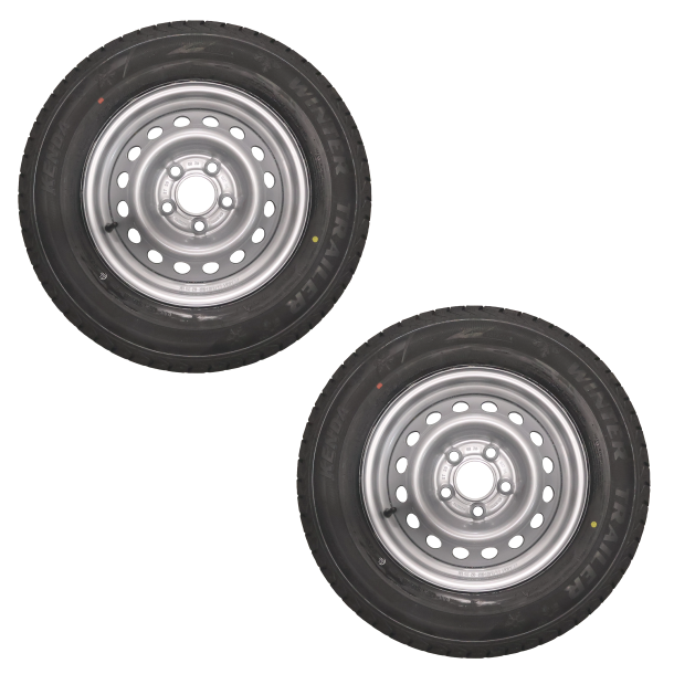 Vinterhjul 195/70R14C 5x112 - 104N/900 kg - Venstre + H�jre