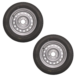 Vinterhjul 195/65R15C 5x112 - 98N/750 kg - Venstre + H�jre
