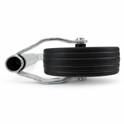 N�sehjul med massivt hjul - 150 kg - �48 - 220x65 mm - Lang model