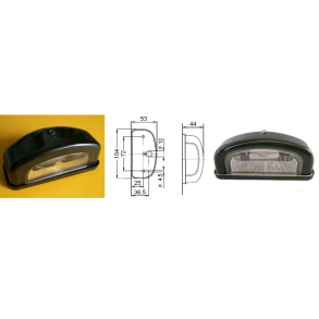 Kennzeichenbeleuchtung WESTFALIA