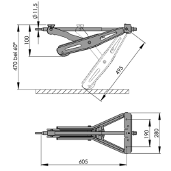 SKRUESTTTEBEN FOR AL-KO 1000 kg