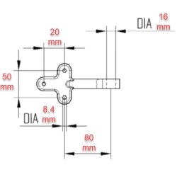 MOTHOLD/�YE FOR L�S/VINKELLUKKER STOR - SERIE: WT1