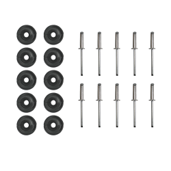 FJONGKNAPPER MED POPNITTER (10 stk kit)