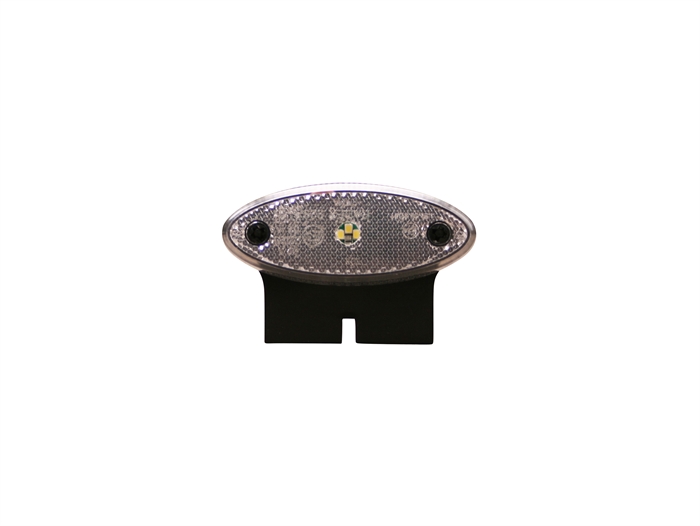 Positionslygte, hvid m/refleks - led