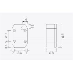 POS. LICHT FLEXIPOINT WEISS 0,5M DC KABEL