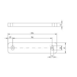 DISTANZBLECH FR AUFLAUFBREMSE ODER ACHSE, 15 mm 