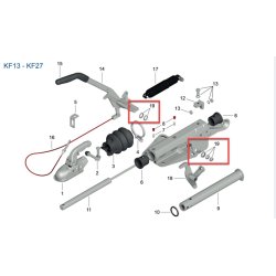 SCHRAUBENSATZ FR HANDBREMSHEBEL KNOTT KF10-20, KRV7,5-17