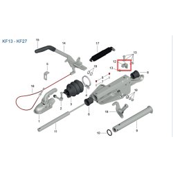 GASDMPFERHALTER - HALTERUNG FR GASDMPFER KNOTT KF13 - KF20