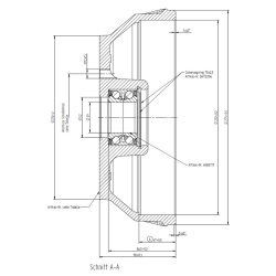 KNOTT BREMSETROMLE 250x40 5x112 39/72/37