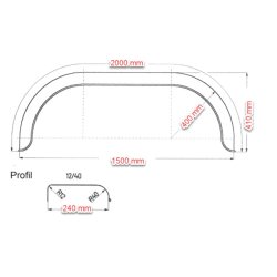 KOTFLGEL 2 ACHS. METALL 14'' 3504A4