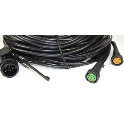 8-POLIGT KABELSET 14 M. - 10 M RETUR 13-POLIG KONTAKT ASPCK