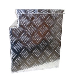 ALU WERKZEUGKASTEN MIT GASDRUCKDMPFER IM DECKEL - 600 x 300 x 350 mm