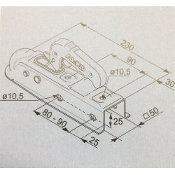 KUGELKUPPLUNG ALKO AK7/D 50 MM 750 KG