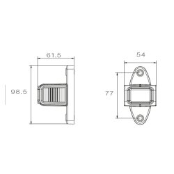 UMRISSLEUCHTE Superpoint IV LED RECHTS