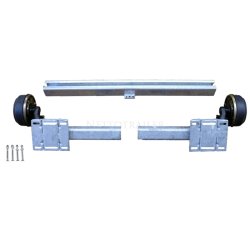 UNIVERSAL AXEL - JUSTERBAR 1420 - 1750mm MED BROMS 1400 KG 5X112 ("Knott")
