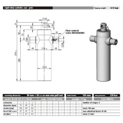 HYDR. CYLINDER  FOR MODEL C260X150 TIP
