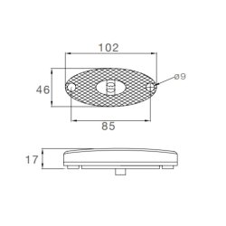 FLATPOINTLYKTA 12V LED VIT 0,5M