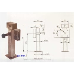 STTTEBEN DREJBAR M/KORT MONTERINGS PLADE  