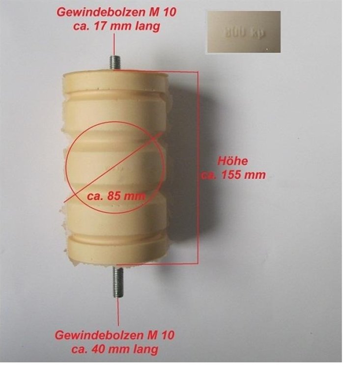 2x Elementi Elastici Cellasto Per Rimorchi Westfalia - Foto 11