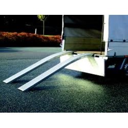 AluminiumSRamper 200 cm - 400 kg sett - buet - 2000 x 200 x 50 mm