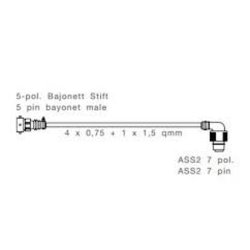 ADAPTER HGER GRN 5-POL. 5POL-7POL LYGTE "UDGR"