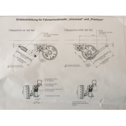 STODMPFERBEFESTIGUNG AM FAHRGESTELL VERSCHRAUBUNG
