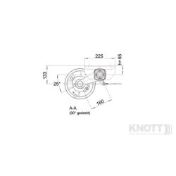 KNOTT AKSEL 1050KG 4X100 B:1100 C:1550