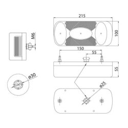 MIDIPOINT II RCKLICHTER LINKS KOMPLETT 5-POLIG