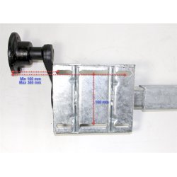 UNIVERSAL-ACHSE - HALBACHSE JUSTIERBAR 1350 - 1850mm FAHRWERK ACHSE 750 KG 4X100