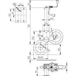 KNOTT STDHJUL 500KG MYCKET KRAFTIGT 280X66 MM